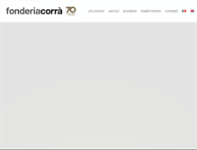 Tablet Screenshot of fonderiacorra.com